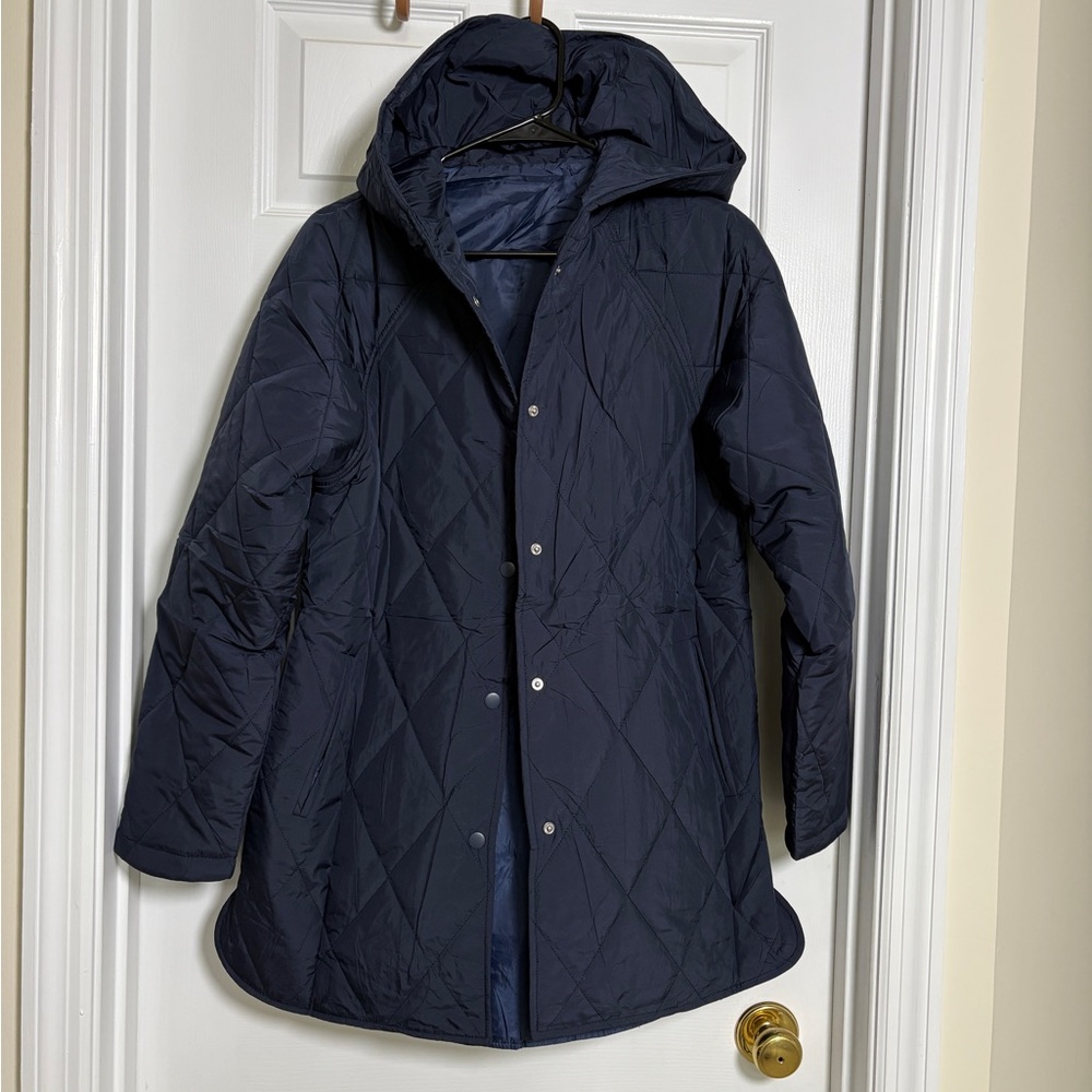 Women's Quilted Navy Jacket